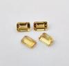 4 Pieces Lot, Natural Faceted Emerald Cut Citrine Loose Gemstone For Jewelry Making, 3.50 Carat, 7x5 MM Size Lot.