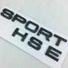 1PCS New chrome Matt silver Black SPORT HSE Large Letter Boot Badges Emblem Car Sticker for Range rover Land rover car stickers