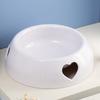 Pet Love Single Bowl for Cat and Dog, Plastic Feeder, Yellow, Pink, Orange, Gray, White, Light Blue, Pet Supplies
