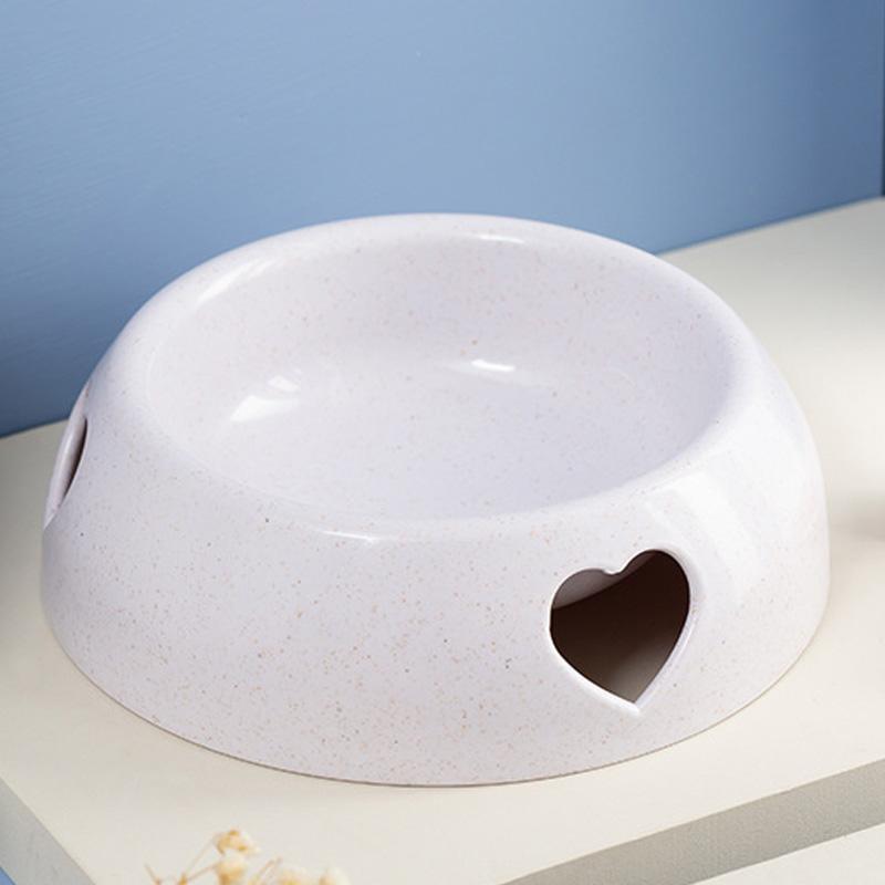 Pet Love Single Bowl for Cat and Dog, Plastic Feeder, Yellow, Pink, Orange, Gray, White, Light Blue, Pet Supplies