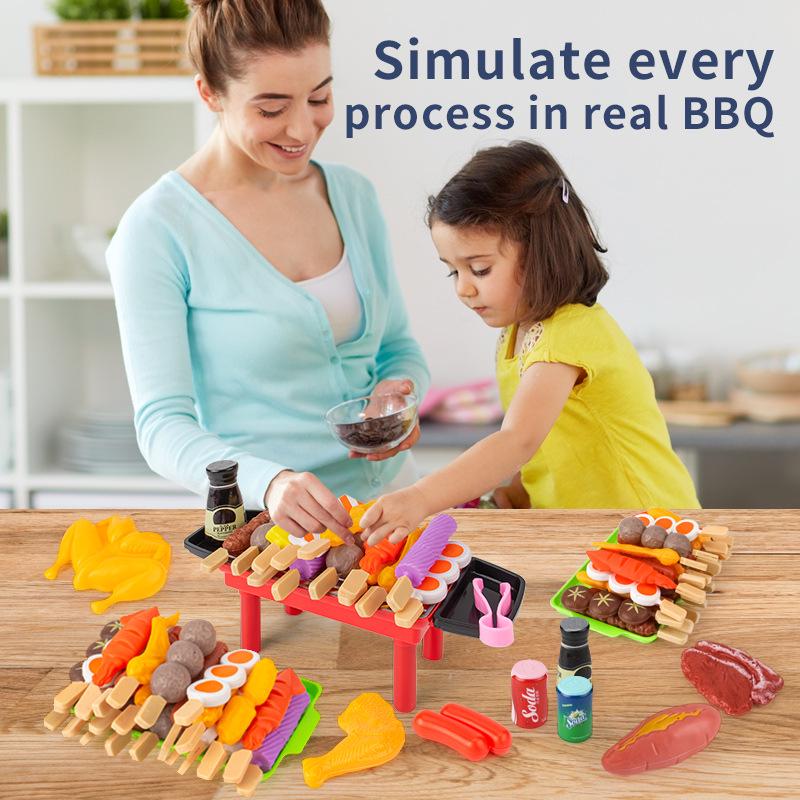 Cross-Border Kids' BBQ Play Set: Simulation Food & Kitchen Toys for Children