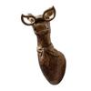 Ancient Bronze-colored Animal Pendant for Indoor Home Decoration, Bedroom, Living Room Fireplace Resin Craft Wall Hanging Stand