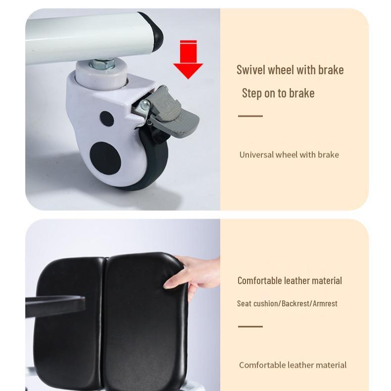 Elderly Care Hydraulic Sit-Up Lift Wheelchair with Commode