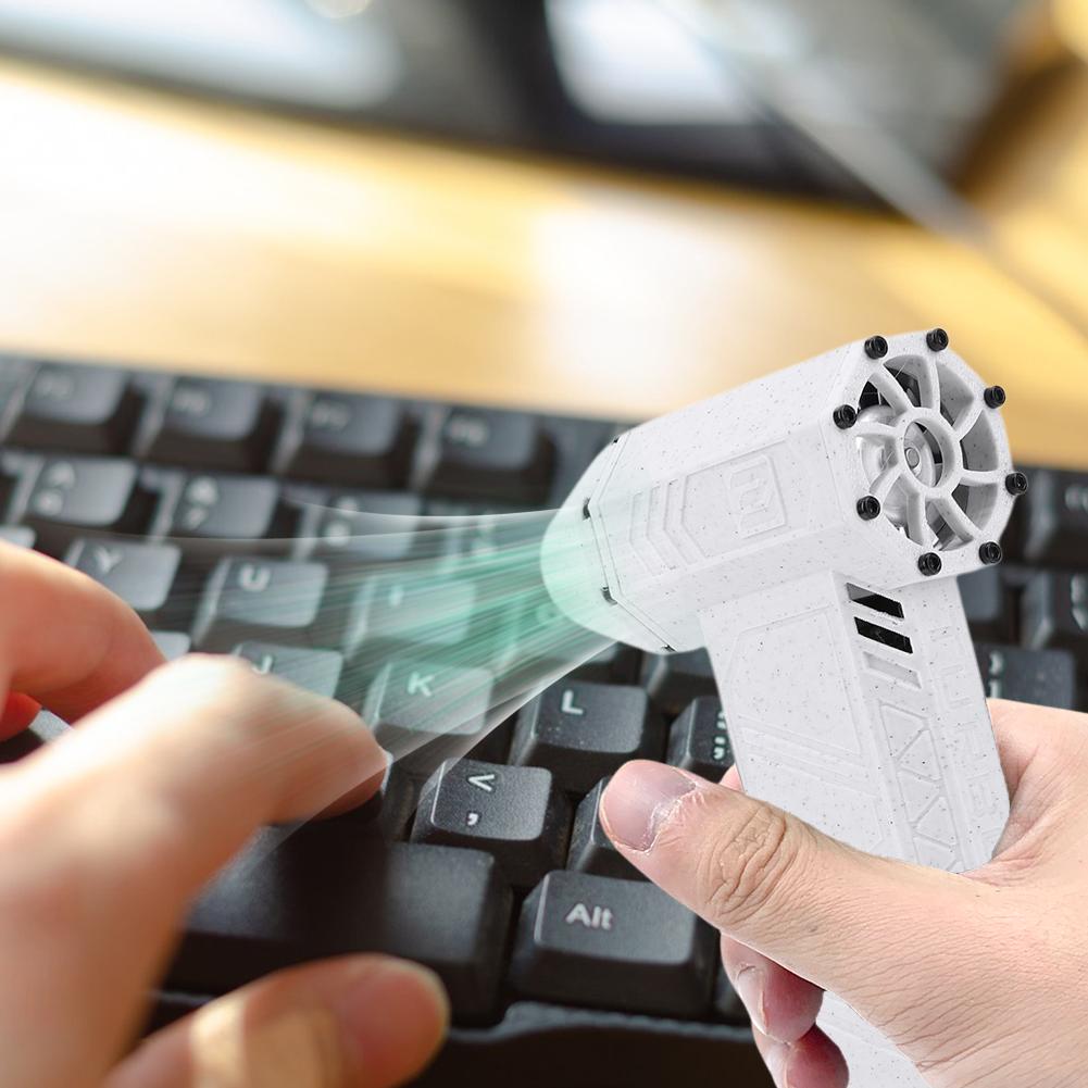 Powerful Blower 110000RPM Mini  Fan Turbo Violent Fan 45M/S Wireless Turbo Fan 3000mah for PC Keyboard Camera