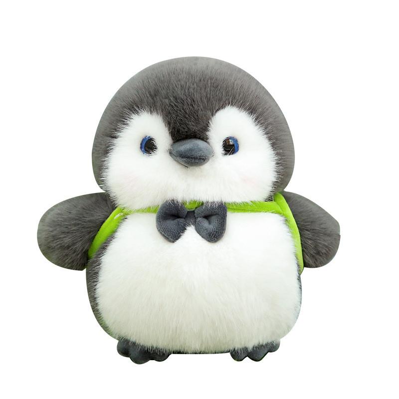 Brother Plush Penguin Sister Backpack Stuffed Animal Fun Bow Tie Toy Decoration