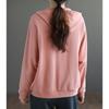 Fashion Women's Hooded Sweatshirt Short Coat Casual Loose Cotton Jacket