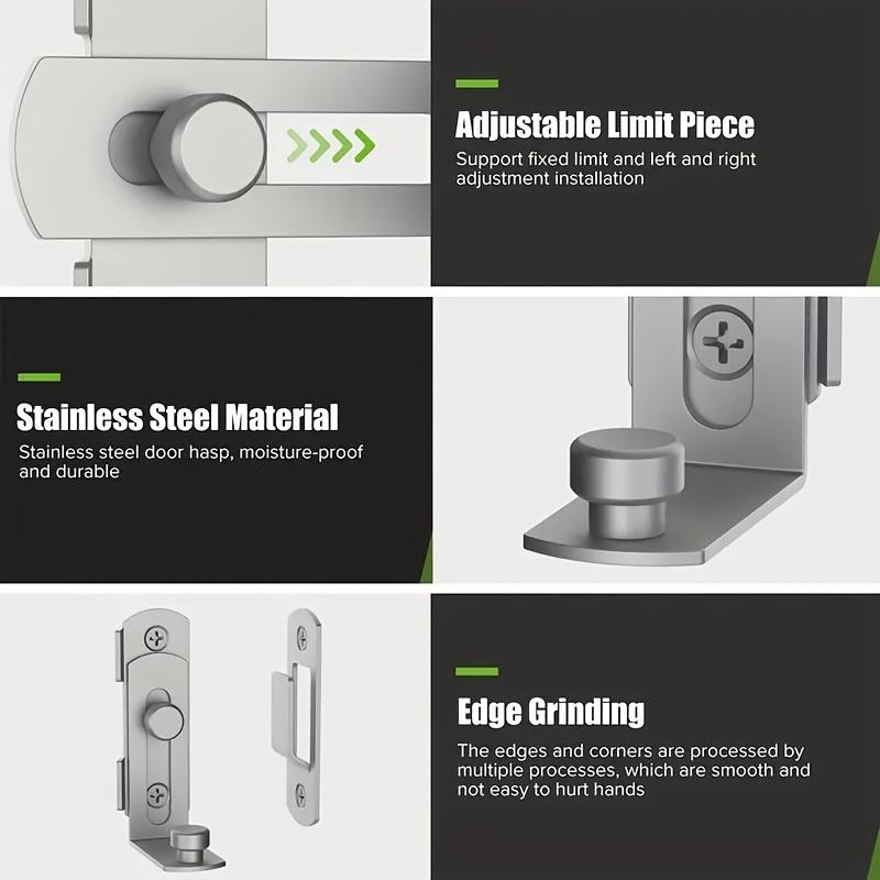 1ks Odolný 90stupňový zámek dveří - Odolný proti povětrnostním vlivům, Bezpečný pro domácí použití, Ideální pro vrata stodoly a dvířka skříněk