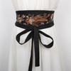 2026 Chinese Style Fashion Embroidery Wide Belt Corset Woman Vintage Bowknot Decorative Corset Girdles