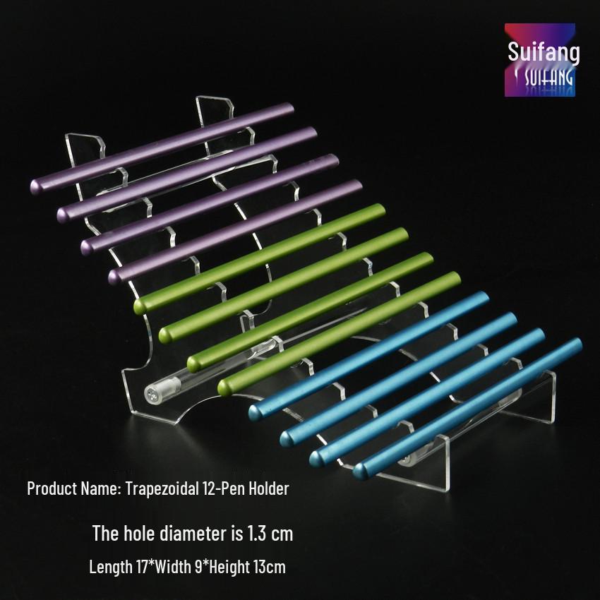 Clear Acrylic Makeup & Stationery Organizer: Pen, Eyebrow Pencil, Lip Gloss, Mascara, and Brush Holder Display Stand