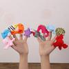 Cartoon Finger Puppet Set Plush Hand Puppets for Storytelling Early Education Soothing Doll Plush Toy Birthday Party Christmas Gifts