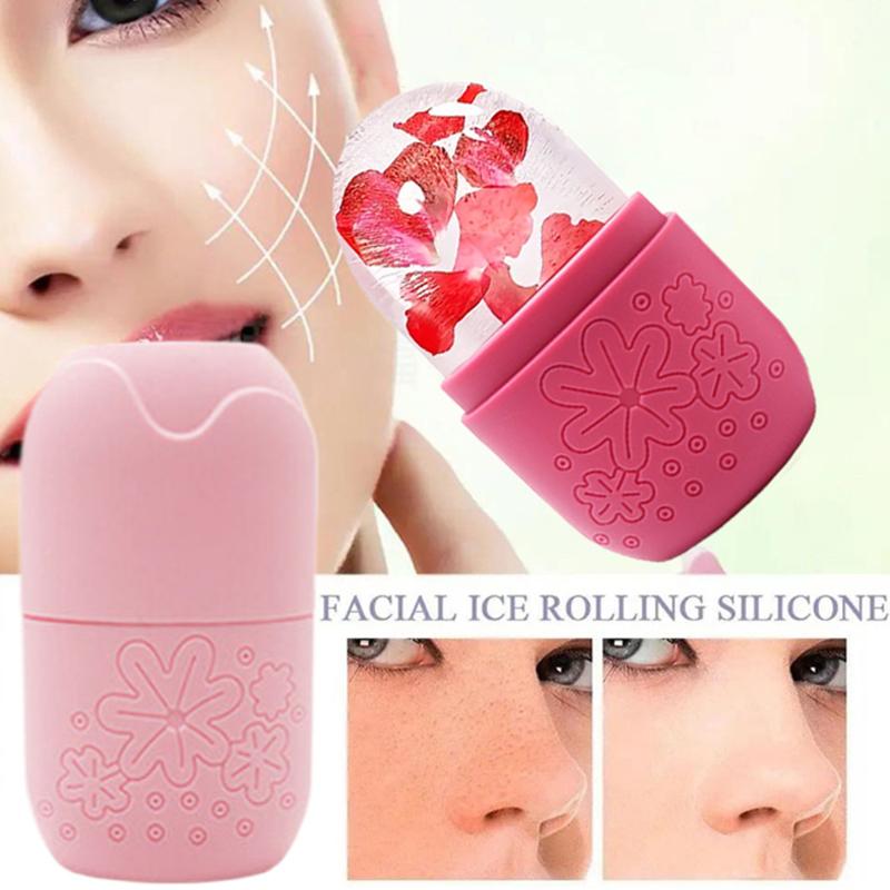 Ice Face Roller Facial Lifting Contouring Tools Silicone Ice Cube Trays Ice Globe Balls Eye Face Massager Beauty Skin Care Tools