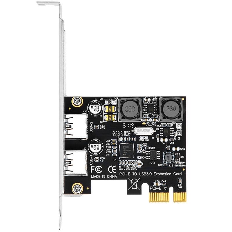 

PCI-E to USB 3.0 2-Port pansion Card PCI for press USB Add in Card Internal USB3.0 Hub Converter for Desktop PC Host