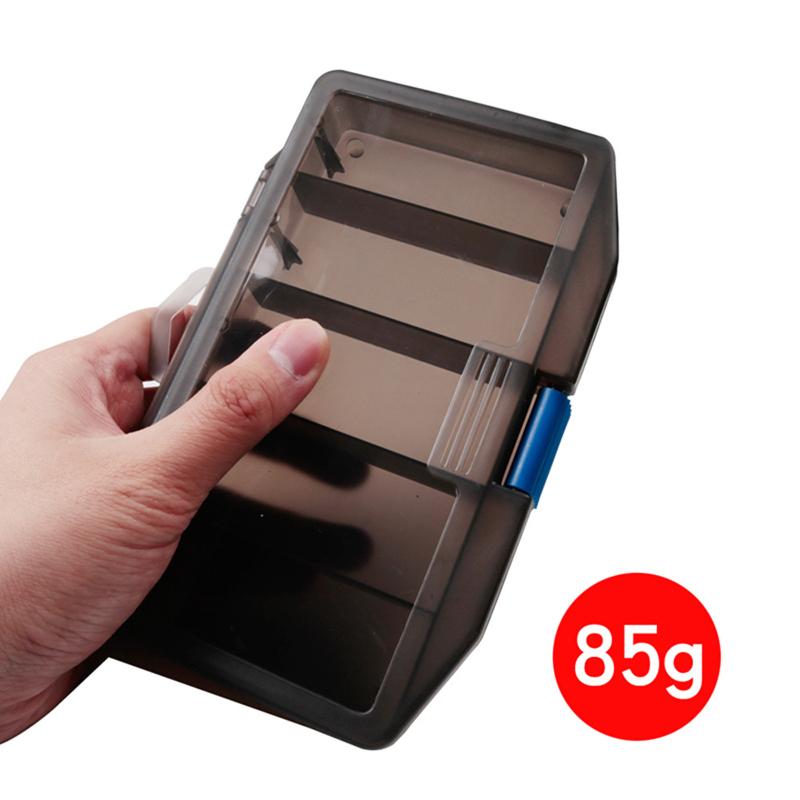 Fishing Tackle Box Large 5 Grid Lightweight Thickened Frosted Fish Hook Bait Accessories Storage