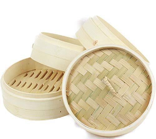 Bamboo steamer set (body and lid, 3 pieces) (18cm (3 bodies and 1 lid) set) FH85032324