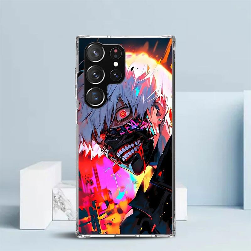 G-Ghoul Tokyo Kaneki Ken Phone Case For Samsung Galaxy S24 S25 Edge S26 Ultra S22 S23 Plus S21 + S20 FE Soft TPU Back Cover Gala