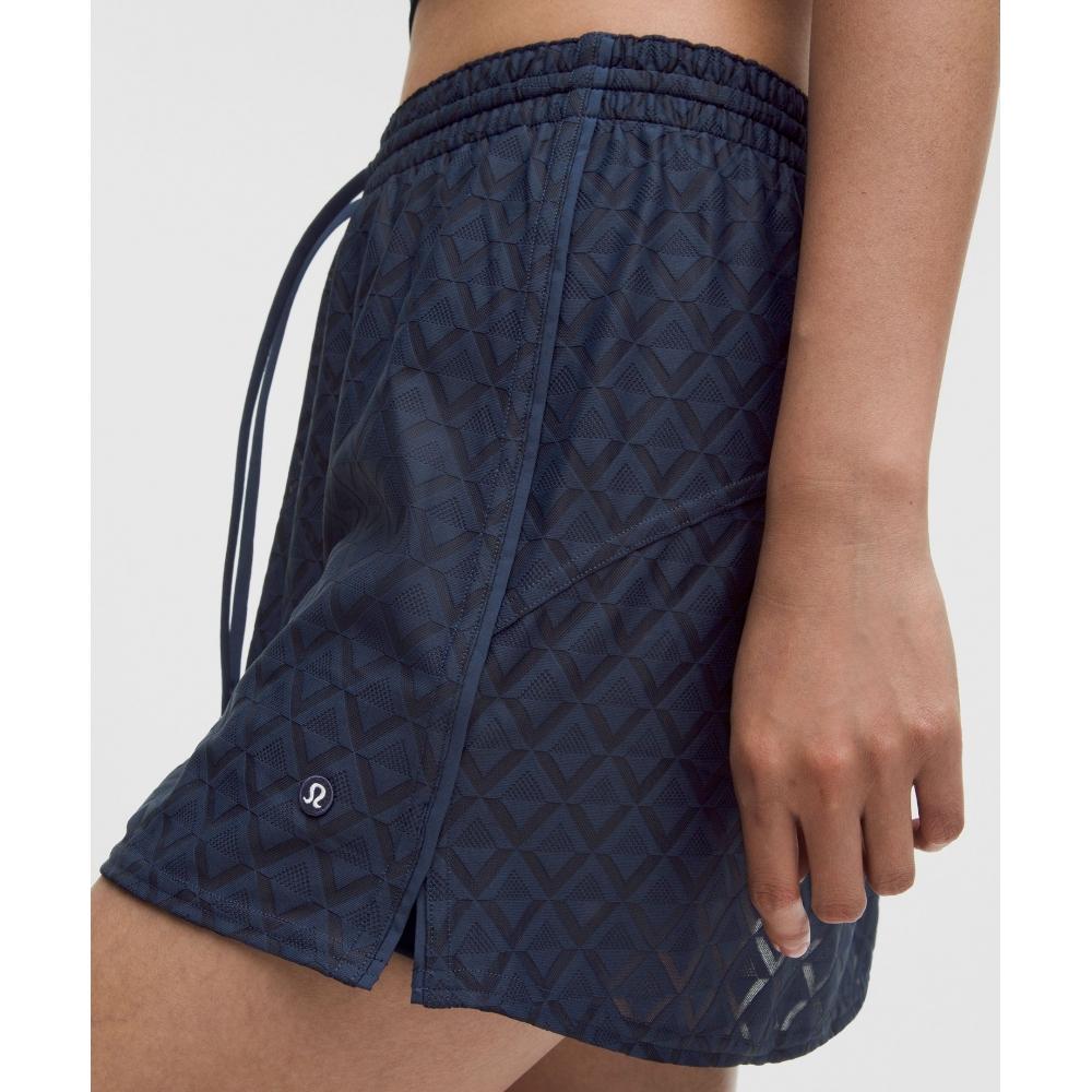 Lullulemon Textured Mesh High-Rise Tennis Skirt Clbl Clbl