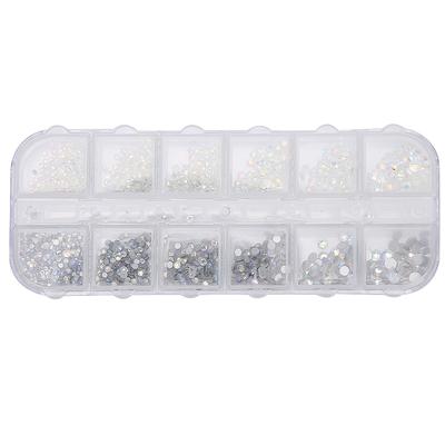 Strass AB de Cristal para Nail Art Coloridos Flatback Vidro Decoração de Unhas DIY Acessório de Manicure 2#