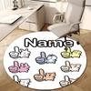 Personalized K-Kpop Team Round Chair Office Rug - Perfect for Mat, Office Chair & More - Ideal Gift for Birthdays and Holidays
