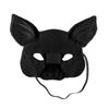 Halloween Maskerade Party Cosplay Kostüm Lustige Party Decor Halbe Gesicht Maske 3D Tiger Schwein Bunny