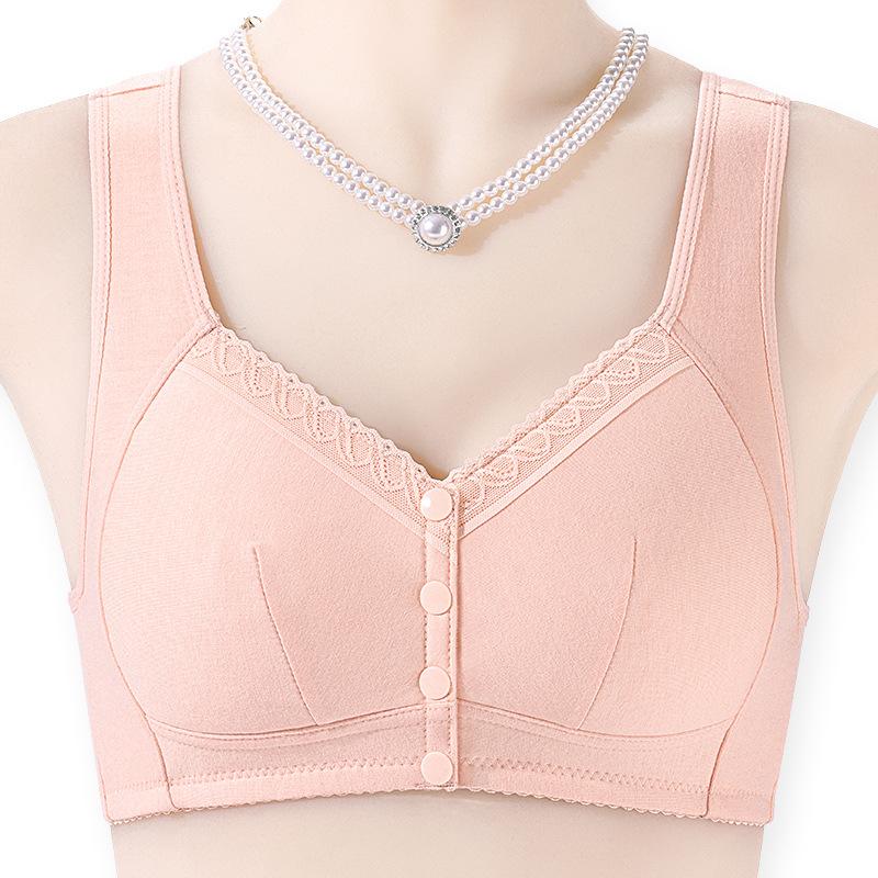 

Мягкая хлопковая чашка, застежка спереди, глянцевое нижнее белье, женский жилет без косточек, с широкими бретелями, новый бюстгальтер большого размера 48/110