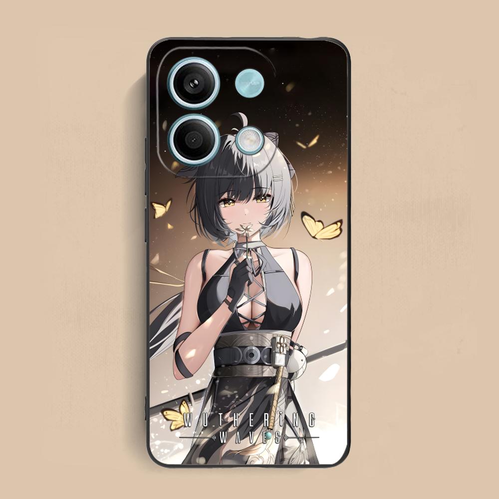 Wuthering Waves Rover Matte TPU Mobile Phone Case for Xiaomi Redmi Note 14 13 12 11 S Pro Plus 4G 5G Colorful Printing Cover
