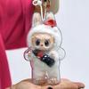 1PC Protective Acrylic Storage Case For Plush Dolls Display Bag for Labubu V3 No Doll Transparent Portable Cable Organizer Box