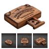 Planche Ouija En Bois Élégante Avec Gravures Détaillées Et Tiroir Amour Intégré Améliore Les Atmosphères Des Espaces De Vie