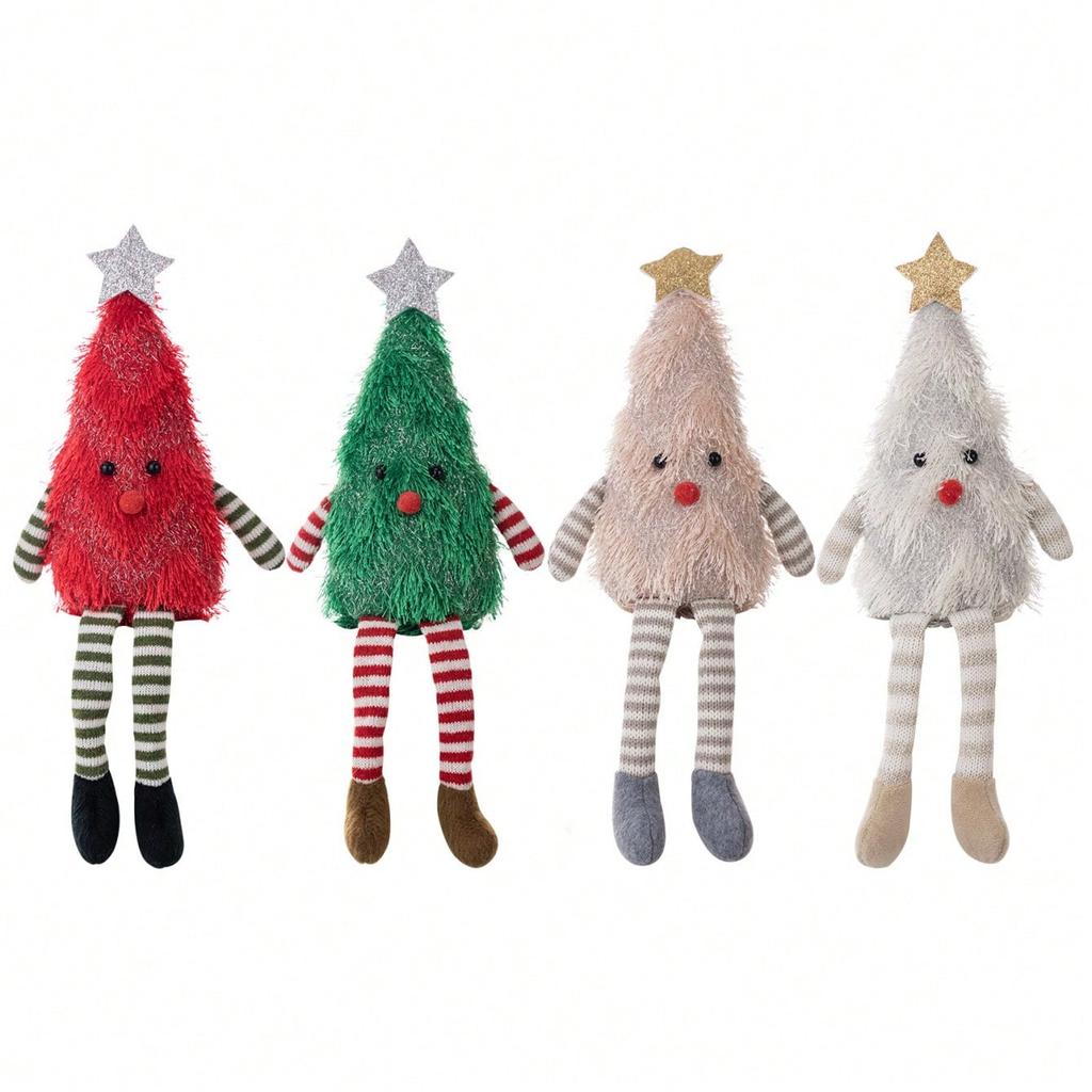 1Pc New Christmas Decorations Plush Christmas Tree Dolls Home Party Trees Cute and Fun Suitable for Decorating Parties