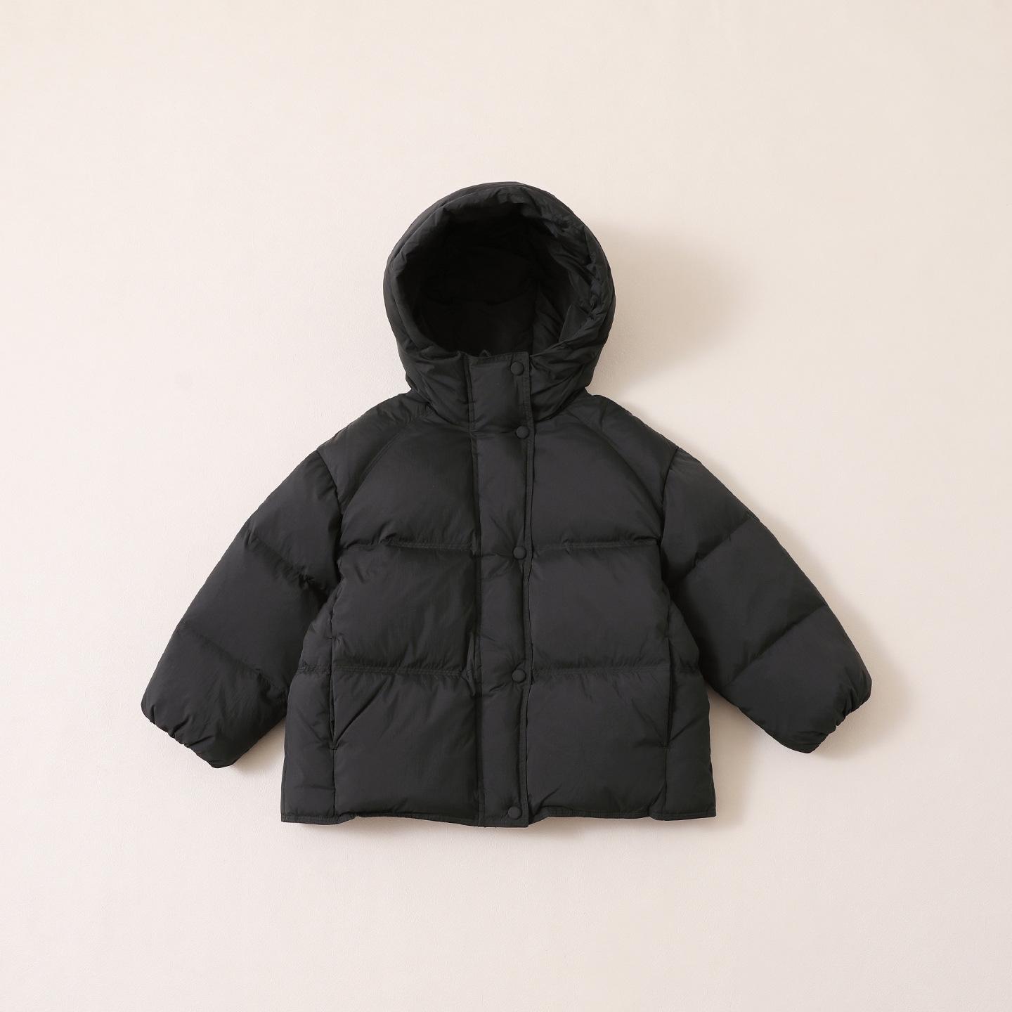 

Girls Down Jacket - 2025 Winter Collection, 90% Down, Available for Medium and Large Children 120 cm чорний