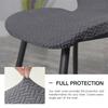 1/2/4/6pcs Elastic Curved Back Chair Cover Nordic Dining Special-Shaped Chair Covers Simple Backrest Stool Cover for Living Room