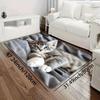 1Pcs Anti Fatigue Kitchen Rugs,Cute Cat Print Waterproof Non-Slip Thick Cushioned Kitchen Mat Heavy Duty Comfort Standing Mat for Kitchen