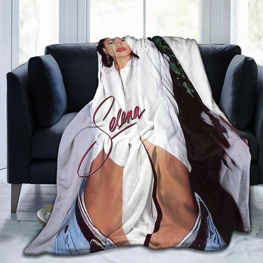 Selena Quintanilla Vintage Blankets Fleece Sofa Throw Blanket Breathable Throw Blankets for Couch Bedding Throws Bedspread Quilt