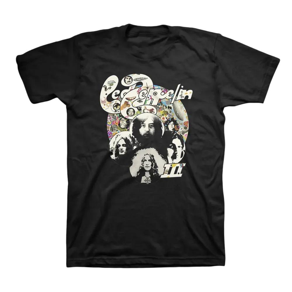Rock Band Led Zeppelin T-Shirt Herren und Damen Sommer Gothic Y2K Kleidung Mode Retro Rundhals Kurzarm Top Streetwear