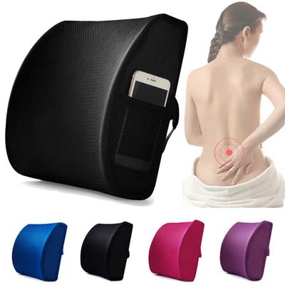 Cushion Adjustable Ergonomic Design Memory Cotton Chair Back Cushion for Car