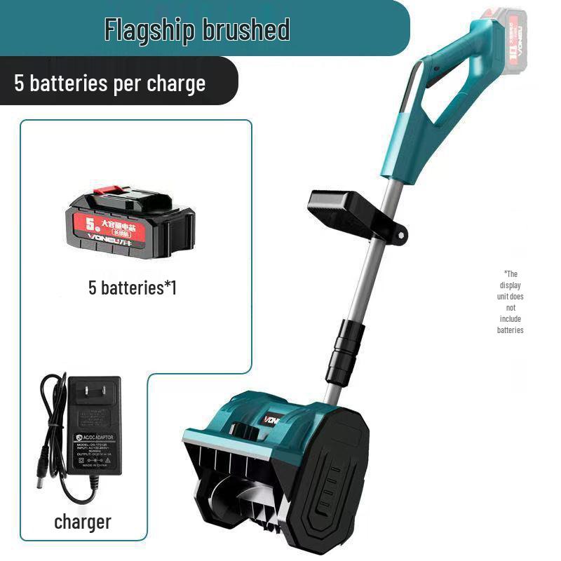 Складной портативный снегоуборщик на литий-ионных аккумуляторах с беспроводной зарядкой