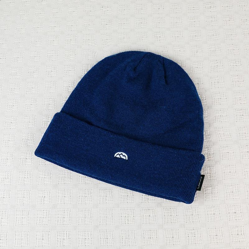 Knit Hat For Women Winter Fashion Warmth Casual Outdoor With Earmuff Protection синий