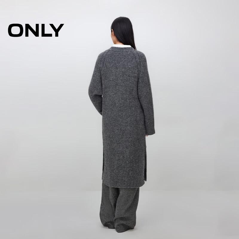 Only 2025 Autumn Women's Relaxed Fit Wool Blend Long Raglan Cardigan