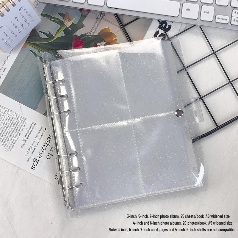 3-5 Inch Large Capacity Transparent Card and Photo Album for Tickets and Polaroids