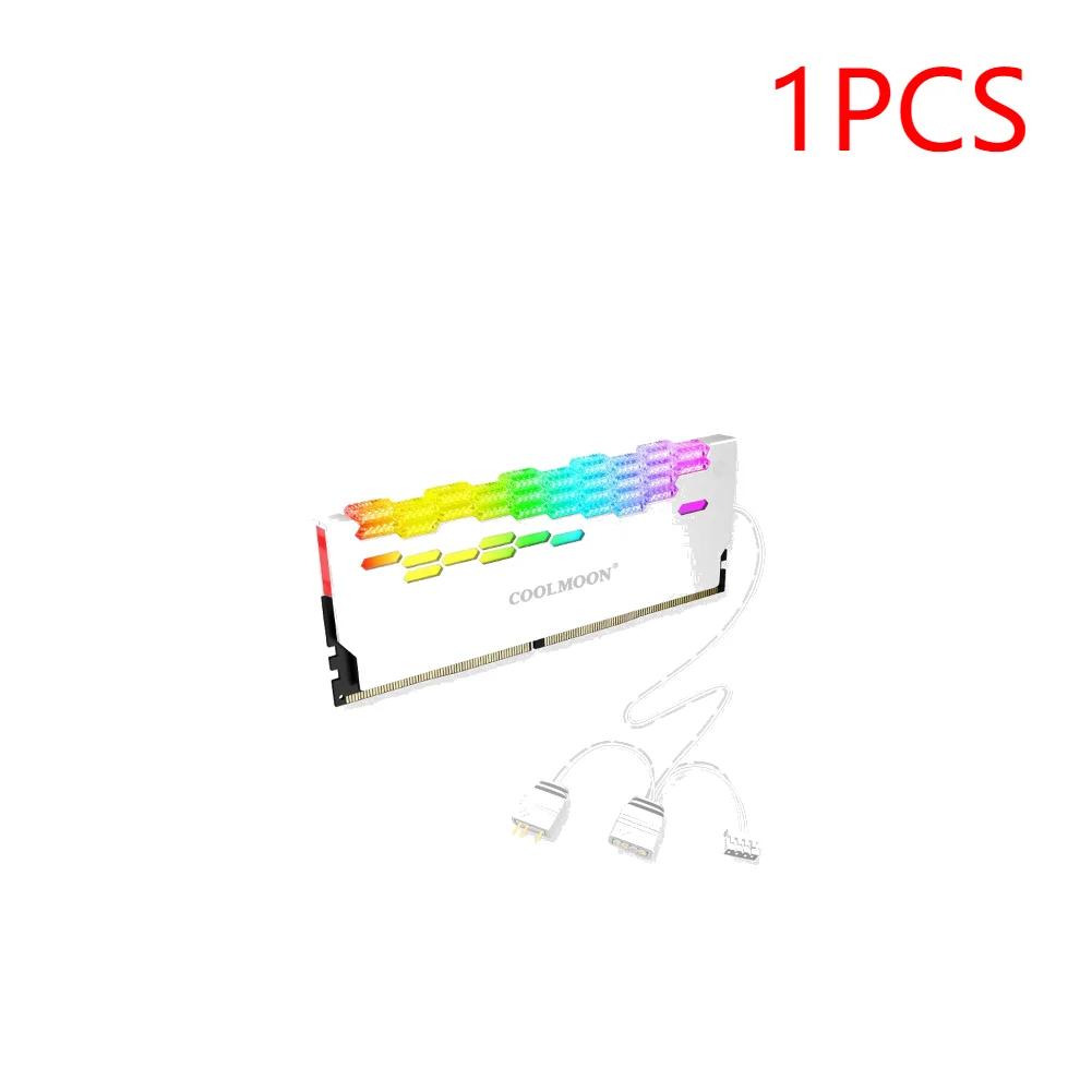 COOLMOON RA-2 RAM Memory Bank Heat Sink Cooler ARGB Colorful Flashing Heat Spreader For PC Desktop Computer Accessories