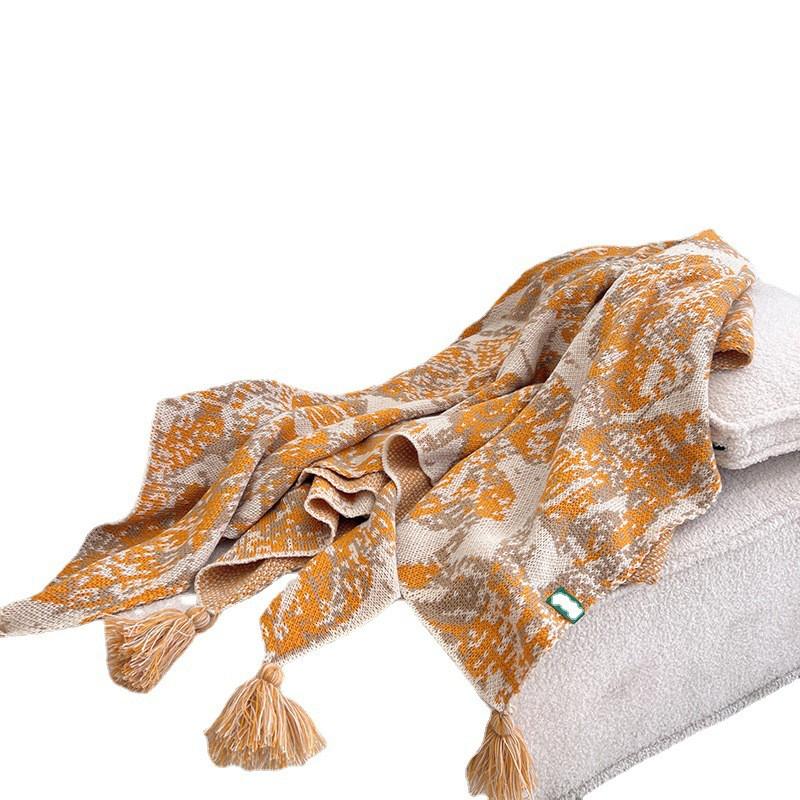 Nordic Bohemian Acrylic Throw Blanket Sofa Bed Couch Camping Lightweight Cozy Knit Cover All Season