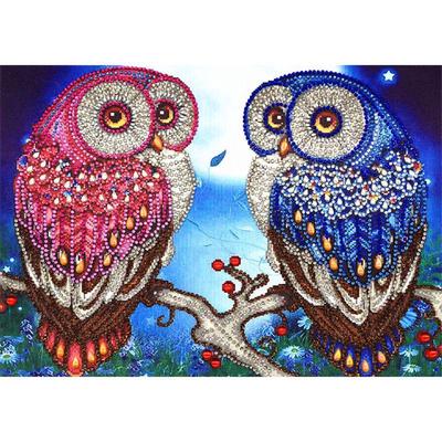 Pełna 5D Diy Diament Malarstwo Dziwna mozaika sowa Haft Cross Stitch Home Decor Handmade Prezent