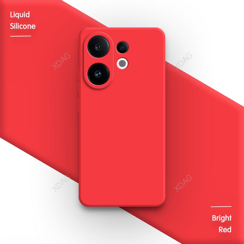 Lens Protection Original Phone Case for VIVO S30 Pro Mini 5G Soft Square Liquid Silicone Internal Flocking Dual Layer Back Cover