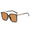 Big Frame Sunglasses For Women Designer Vintage Alloy Leg Fashion Glasses Retro Sunglasses