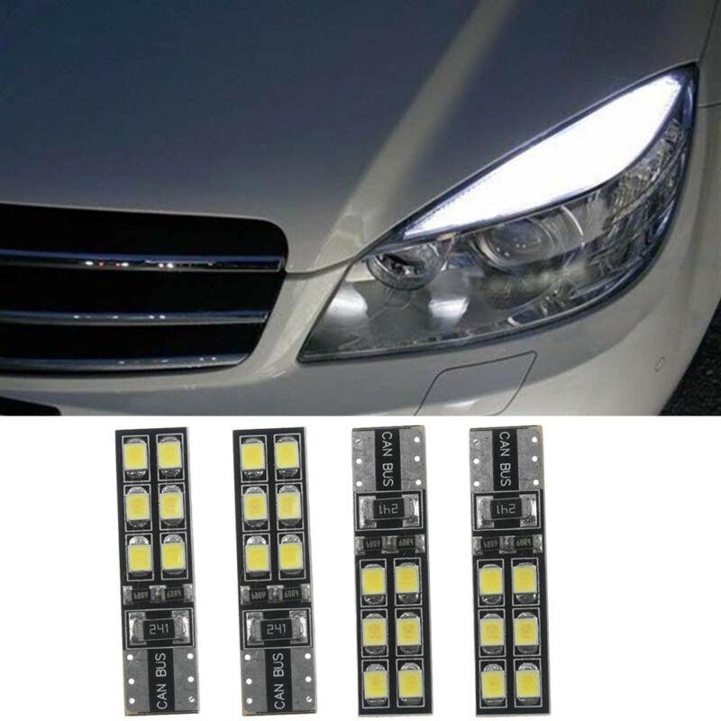 Auto LED Lichter Auto 4 Stück Fehlerfrei Augenbraue DC12V T10-12SMD-2835 Glühbirnen