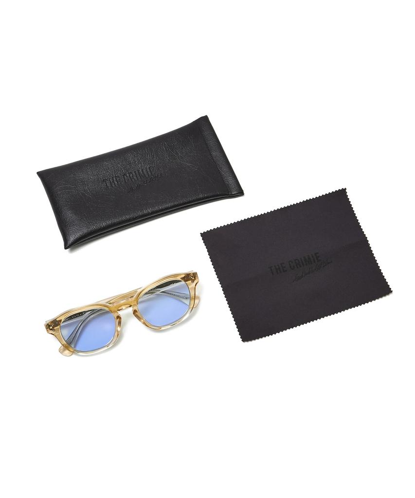 Crimie Sunglasses Mike Boston Style Lightweight Uv Protection Clear Blue One Size