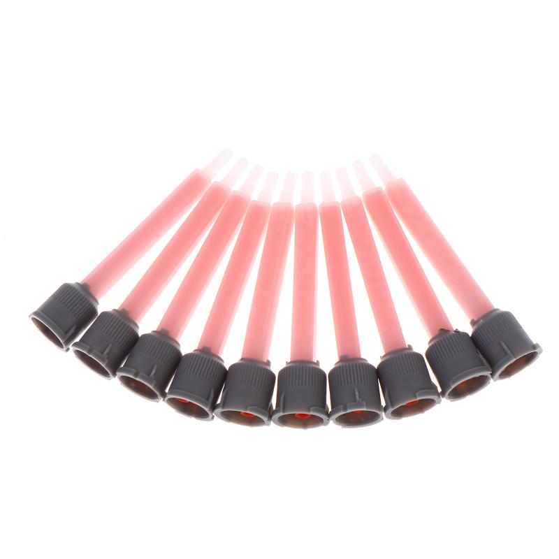 10Pcs Epoxy Adhesive Mixing Nozzles,Glue Static Mixer ,Adhesive Mixing Tube (1:1 Ratio)For Ab Glue Gun, Liquid Mix