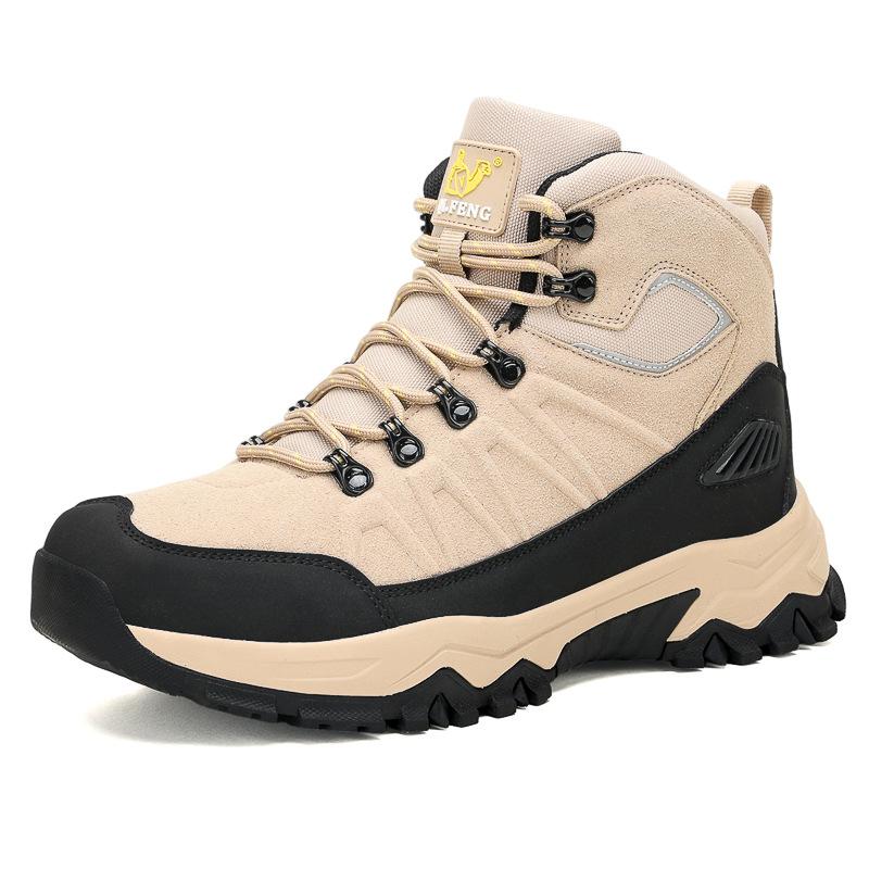 

Autumn and winter new outdoor men s casual non-slip comfortable hiking shoes high-top large size 48