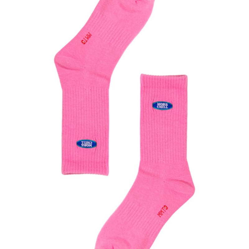MONTH IN MONTH OUT Mmt Colored Crew Socks _ PINK