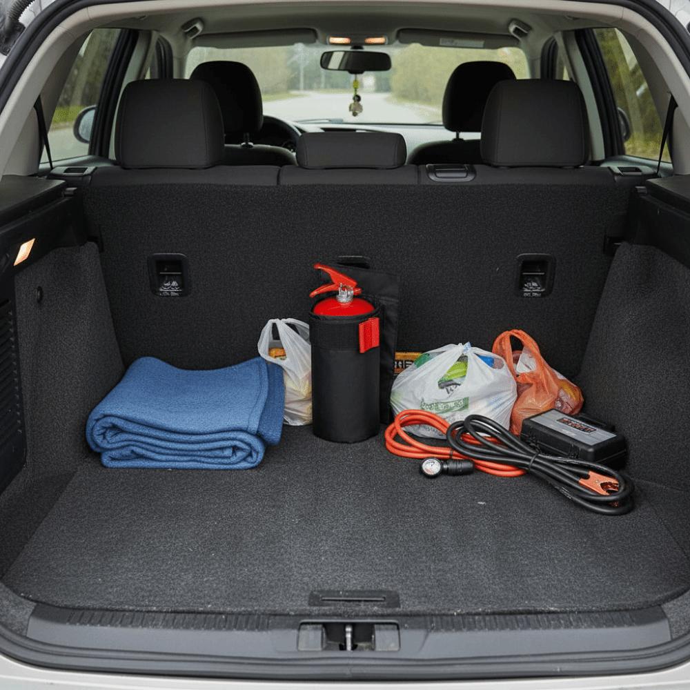 Wear-Resistant Fire Extinguisher Storage Bag Trunk Mount Car Extinguisher Bag Commuting Space