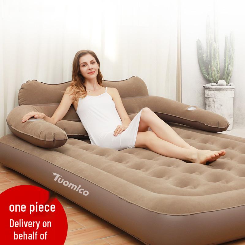 Inflatable Double Mattress with Electric Air Pump - Portable for Home and Outdoor Use